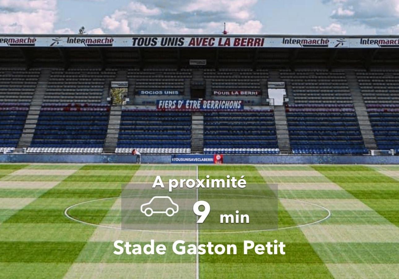 Le Studio Design ⸱ Stationnement Gratuit ⸱ Fibre Déols Exterior foto