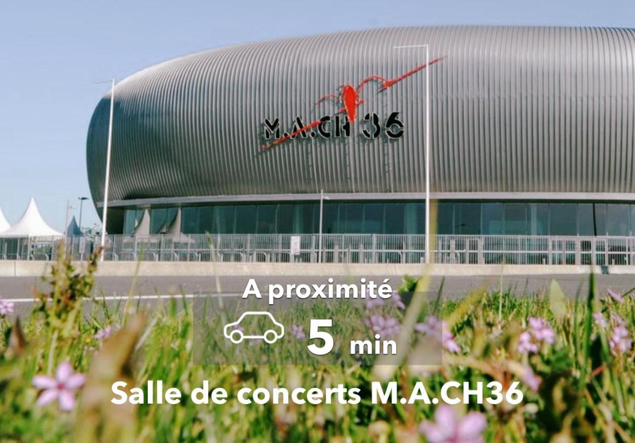 Le Studio Design ⸱ Stationnement Gratuit ⸱ Fibre Déols Exterior foto